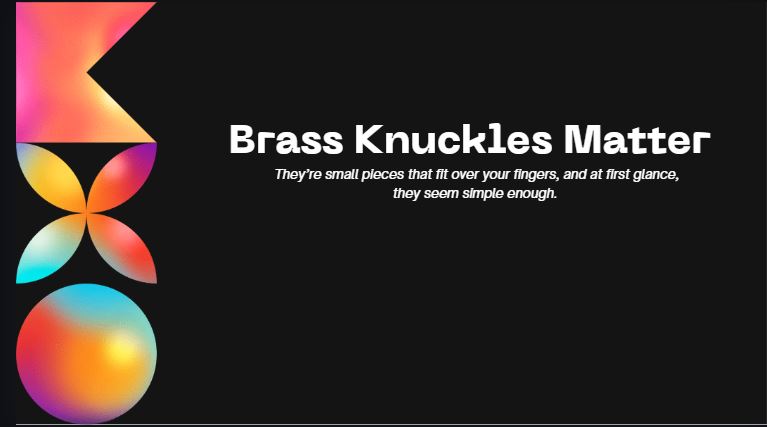 brass knuckles legal